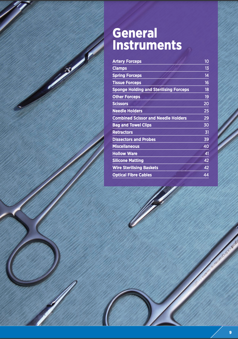 Download Catalogues - Instrument PDFs - Surgical Holdings